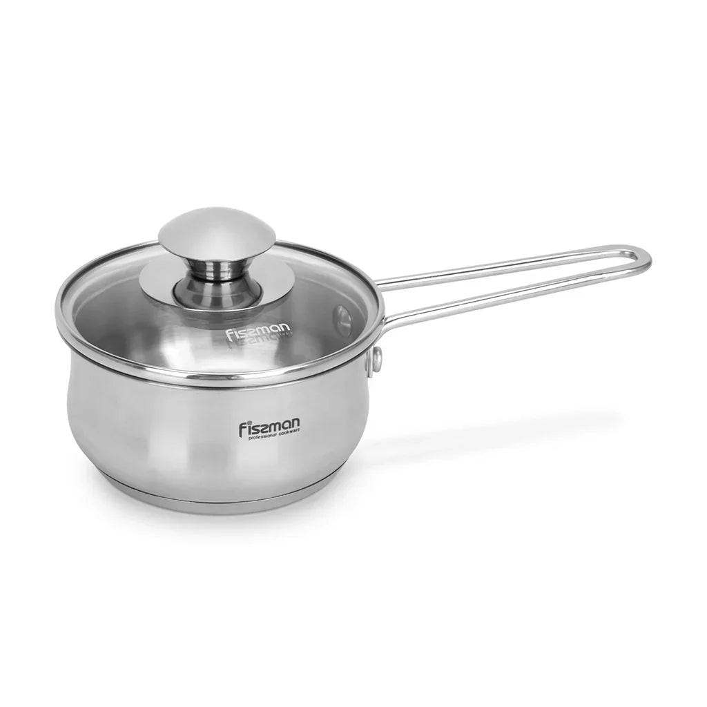 Saucepan GULLIVER 12x6cm 0.6 LTR with Glass Lid